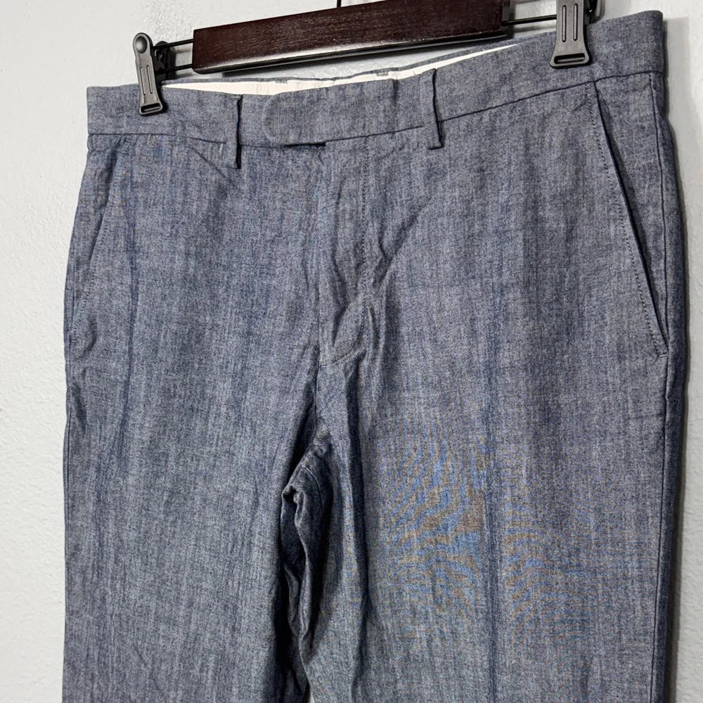 J. Crew Men's Bowery Chambray A Cone Denim Trousers